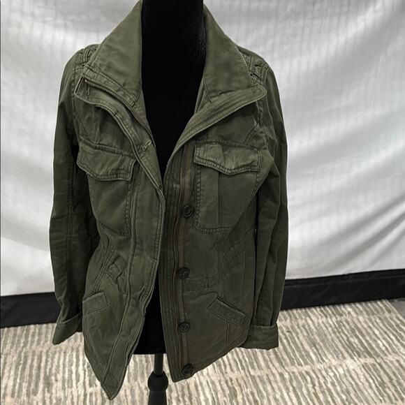 Abercrombie & Fitch Green Military Field Jacket - Picture 1 of 3